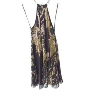 Michael Kors Silk Halter Cocktail Dress